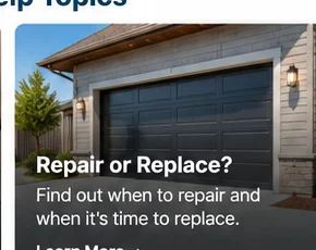 Modern residential garage door